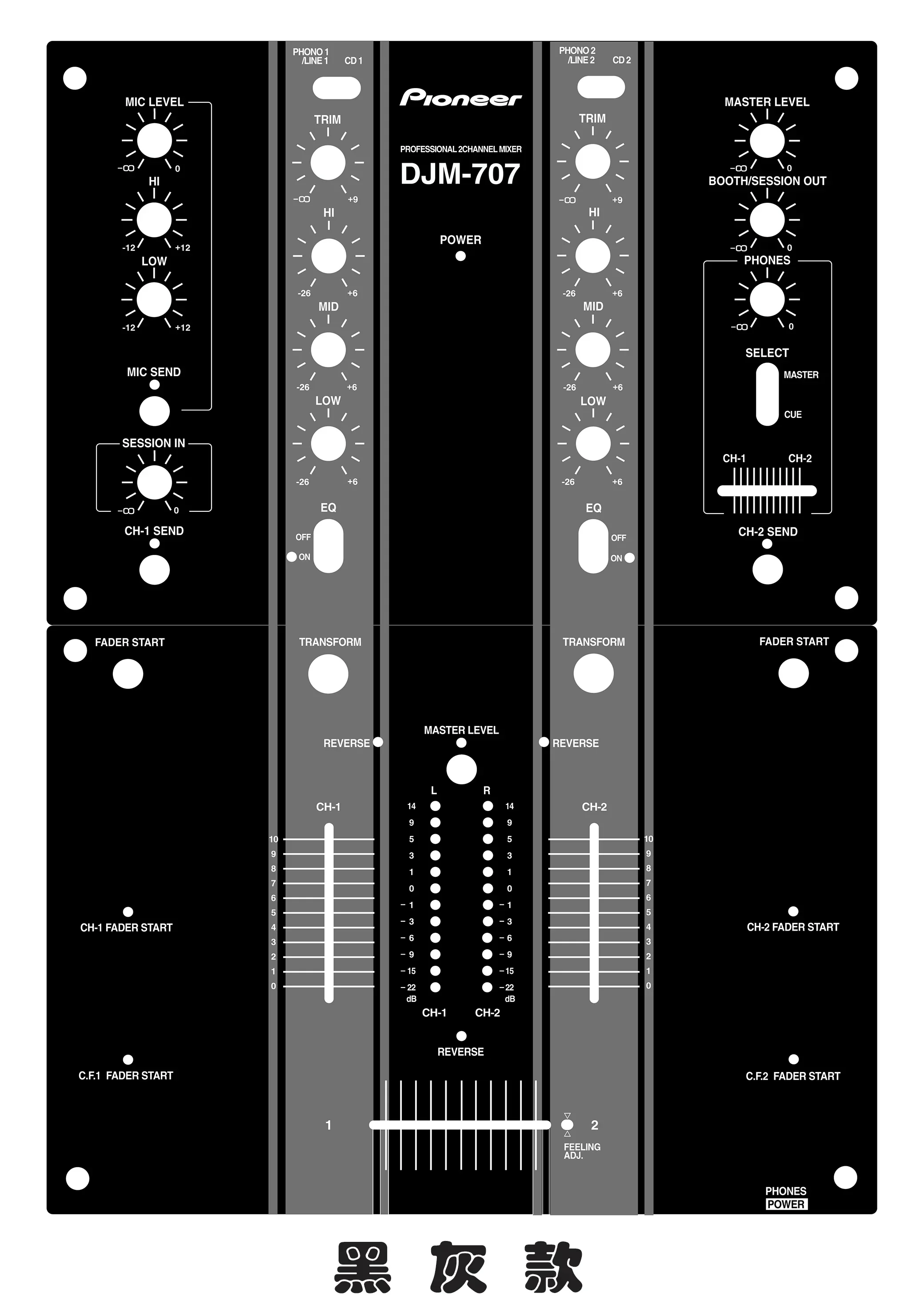 

Фотомаска DJM-707 Skin, оригинальная цветная наклейка