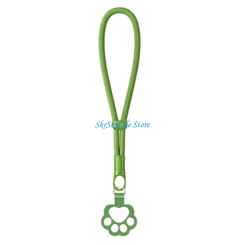 E65E Modern Phone Wristband Auto Locking Clasp Adjustable Polyester Cord Rope For Secure Phone Carrying Camera Gadget Strap