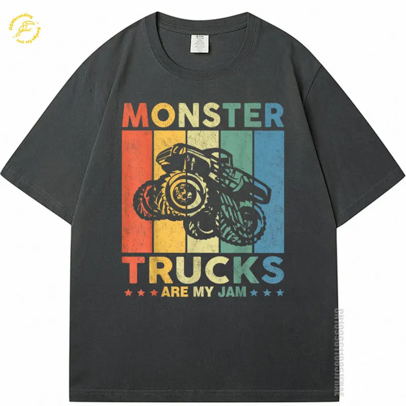 

Cotton Tshirt Monster Truck Car For Birthday Men Adults Oversized T-Shirt Мужская Футболка Мужская Одежда Tees