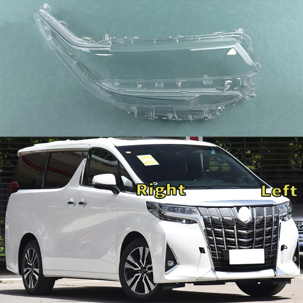 

For Toyota Alphard 2018 2019 2020 2021 Headlight Shell Transparent Lampshade Headlamp Cover Lens Plexiglass