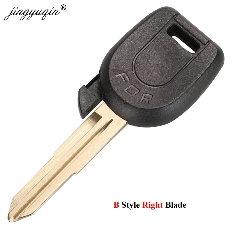 jingyuqin Transponder Remote Car Key Shell Case Fob For MITSUBISHI Colt Lancer Mirage Outlander Pajero Left/Right Blade No Chip