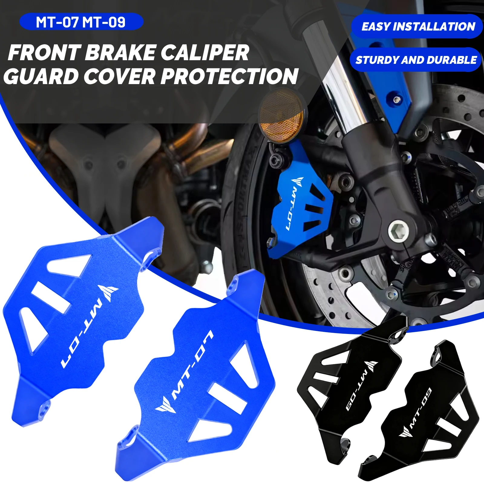 

Для Yamaha MT-07 MT07 2025 MT-09 MT09 2014-2025 2024 MT 07 09 алюминиевая защита переднего тормозного суппорта мотоцикла