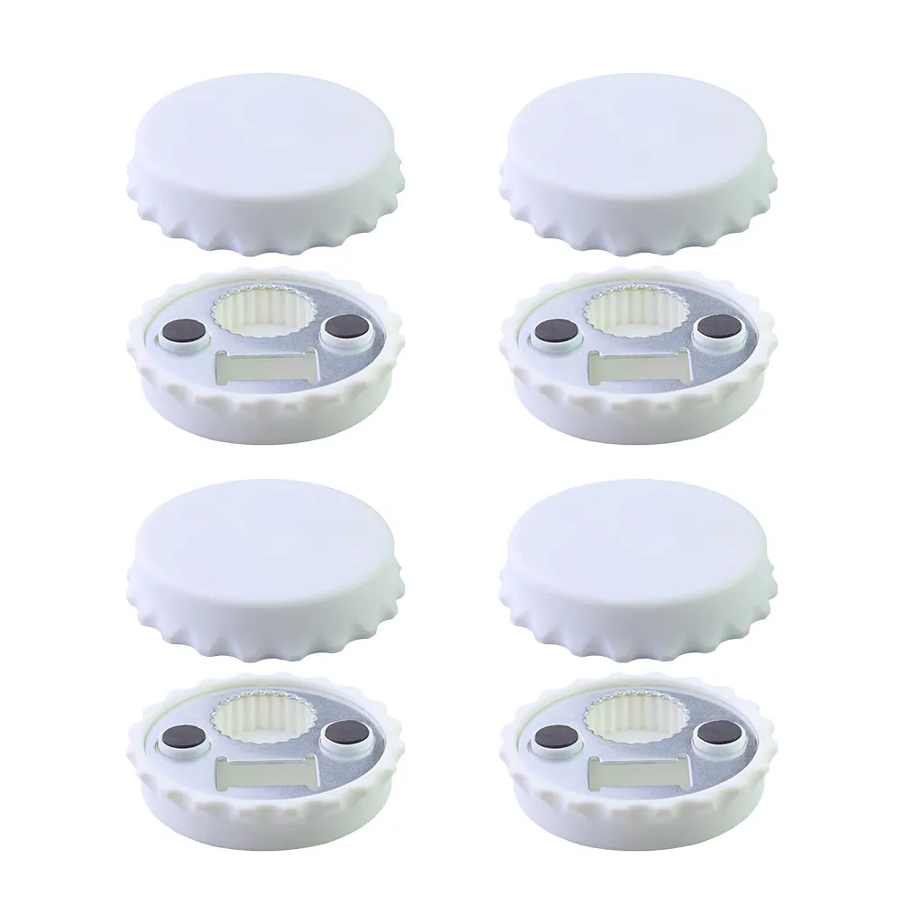 

8Pcs Fridge Magnets Bottle Opener Beer Bottle Cap Design Refrigerator Magnets Kitchen Decoration Refrigerator Decoration