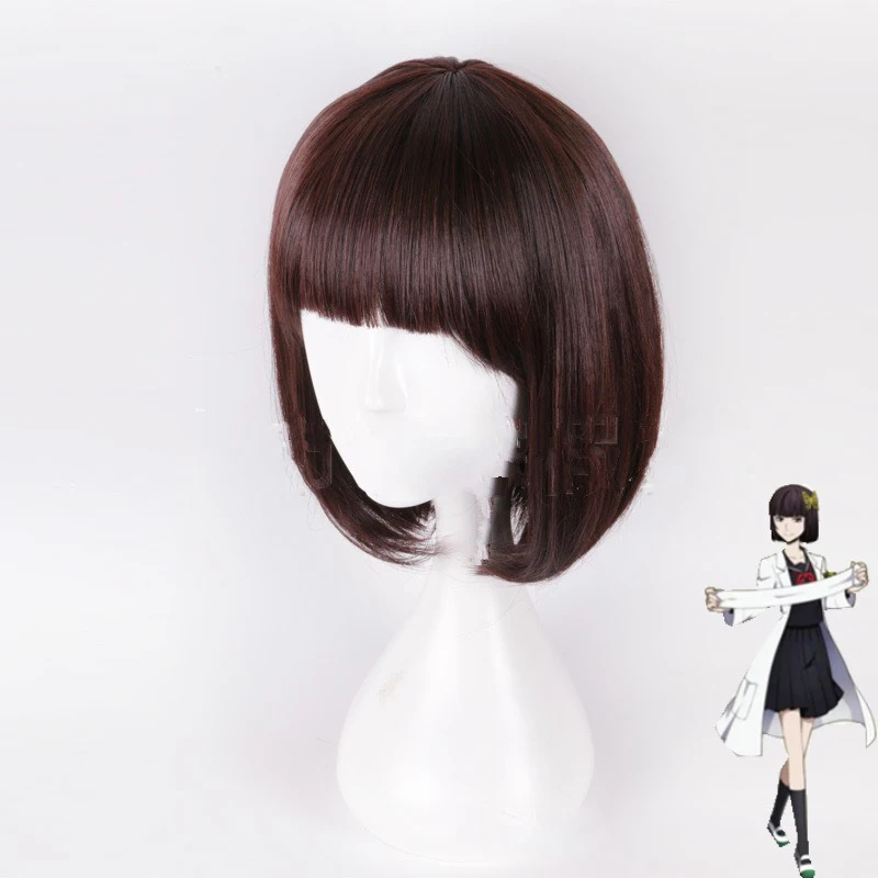 Peruka Akiko Yosano, przebranie, akcesoria do codziennego noszenia, urocza fryzura bob, anime Bungo Stray Dogs, peruka cosplay postaci lekarza