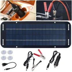 12V 60W Solar Panels Charger Car Motorcycle Kick Scooter Portable Solar Panel Car Charger Battery Efficient Maintenance