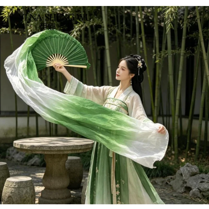 High Quality Silk Dance Fan 100% Real Silk Belly Dance Stage Performance Props Fans Hand-dyed Multiple Colors Silk Veils