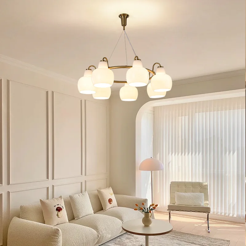 

Nordic Ring Calabash Home Design Led Pendant Lights Glass for Living Dining Table Room Study Lamp Gold Art Hanging Light Fixture
