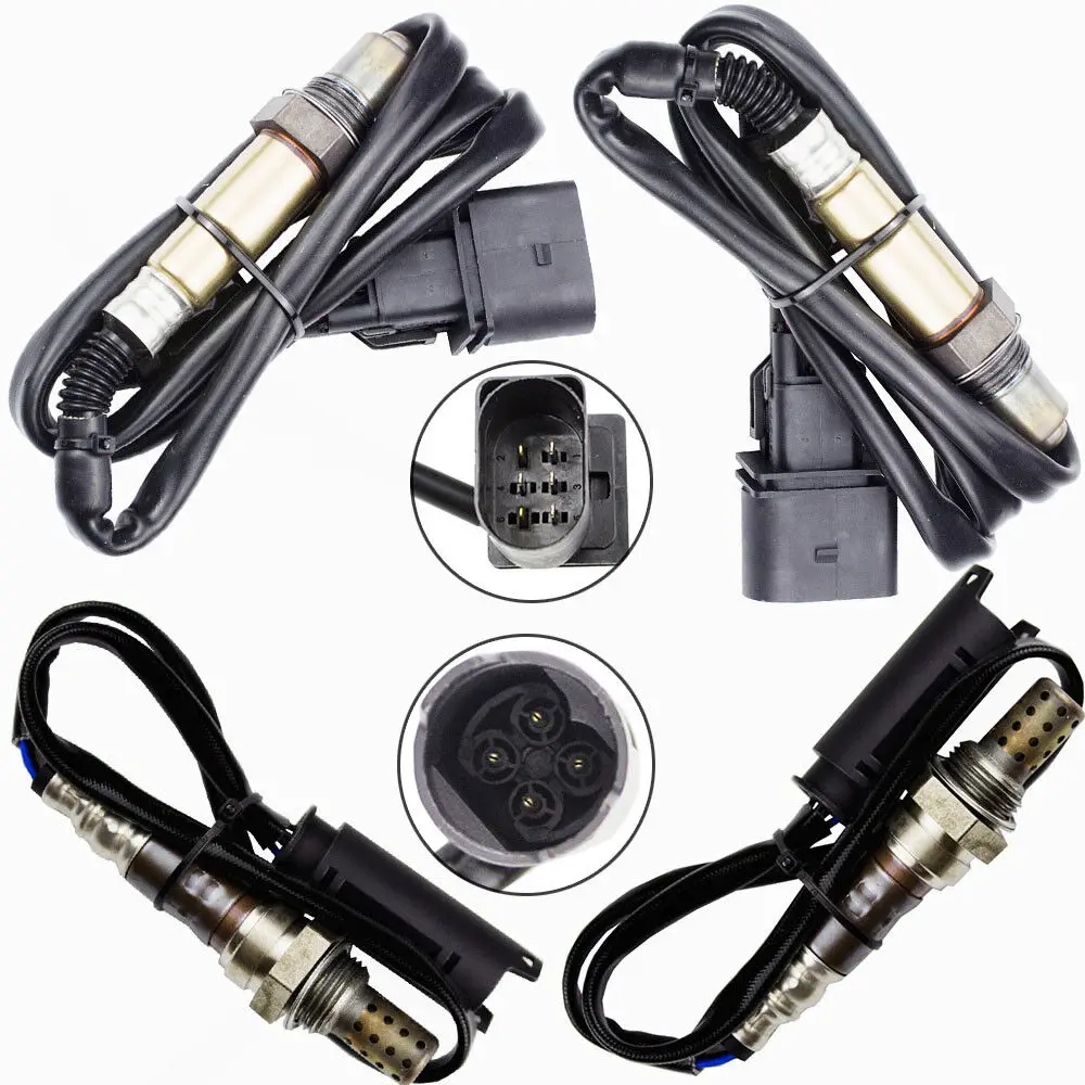 

4x Oxygen Sensor 1&2 Upstream+Downstream For 2002-2005 BMW 745i 745Li 4.4L O2