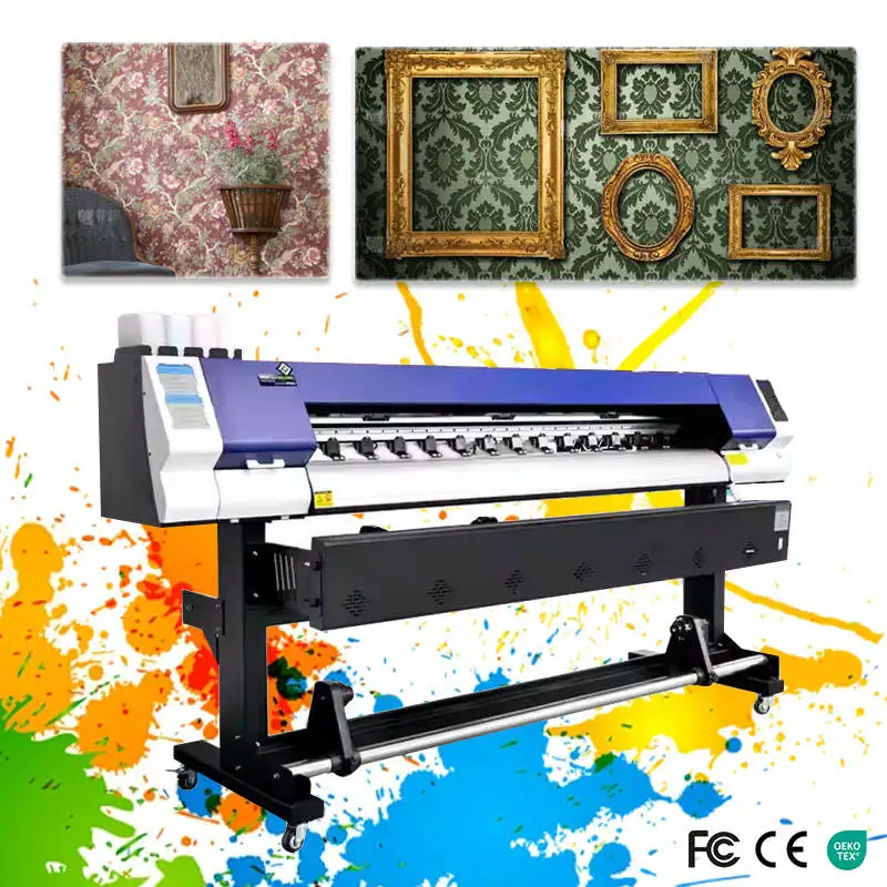 All in One Eco Solvent Printer Print Cut 1.6m Wide Format Digital for Vinyl Sticker Sign Making