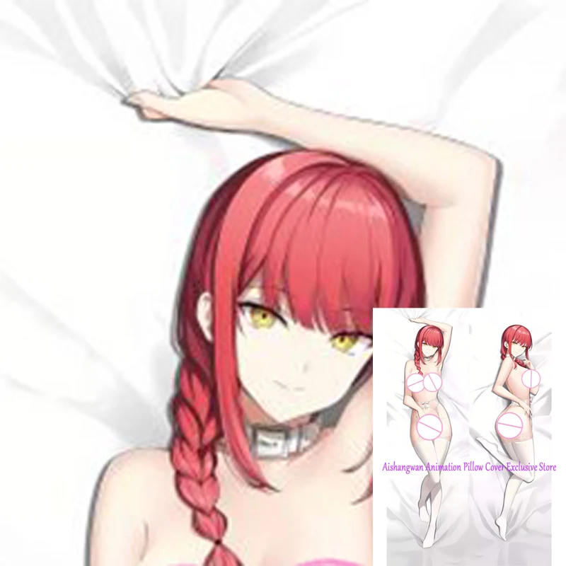 

Dakimakura Anime Pillow Cover Makima Double Sided Print 2Way Bedding Festival Gifts Gifts