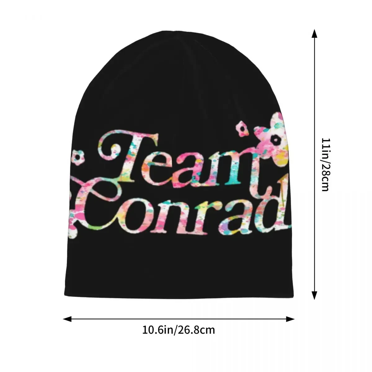 Team Conrad Floral Winter Beanies The Summer I Turned Pretty TV Show Beanies Cap Unisex Fashion Warm Dual-use Bonnet Knit Hat