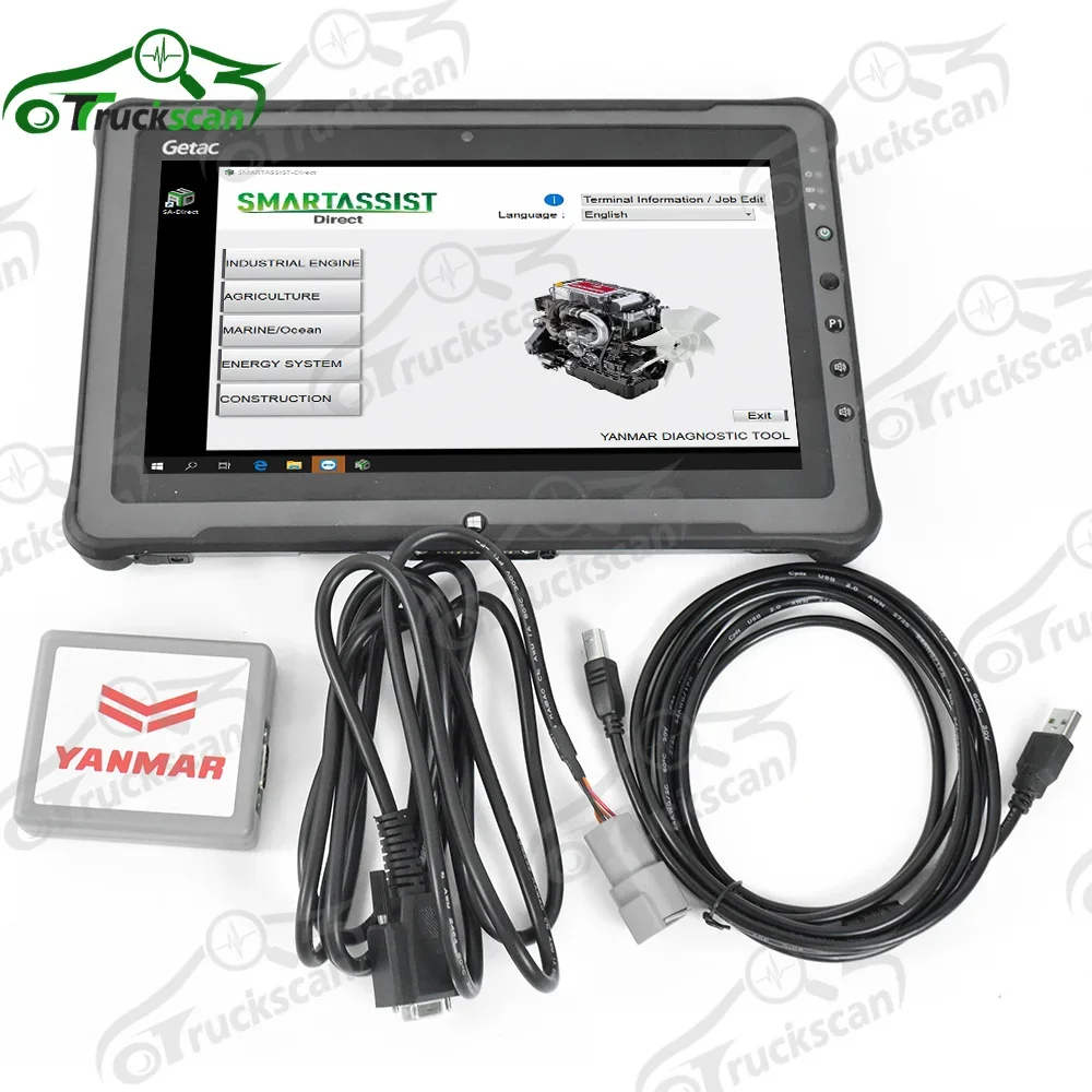 For YANMAR Diagnostic Service Tool（YEDST）For Yanmar Agriculture construction Tractor diagnostic tool AND F110 Tablet