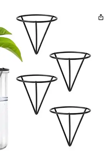 4pcs Seed Stent Durable Metal Fruit Growing Rack Triangular Bracket Root Starter Wide Cup Holder Sprouting Support Plant Stand