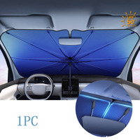 1pc Car Foldable V-neck Sunblind Car Windshield Sunshades Car Insulation Protection Shade Umbrella Auto Exterior Accessories