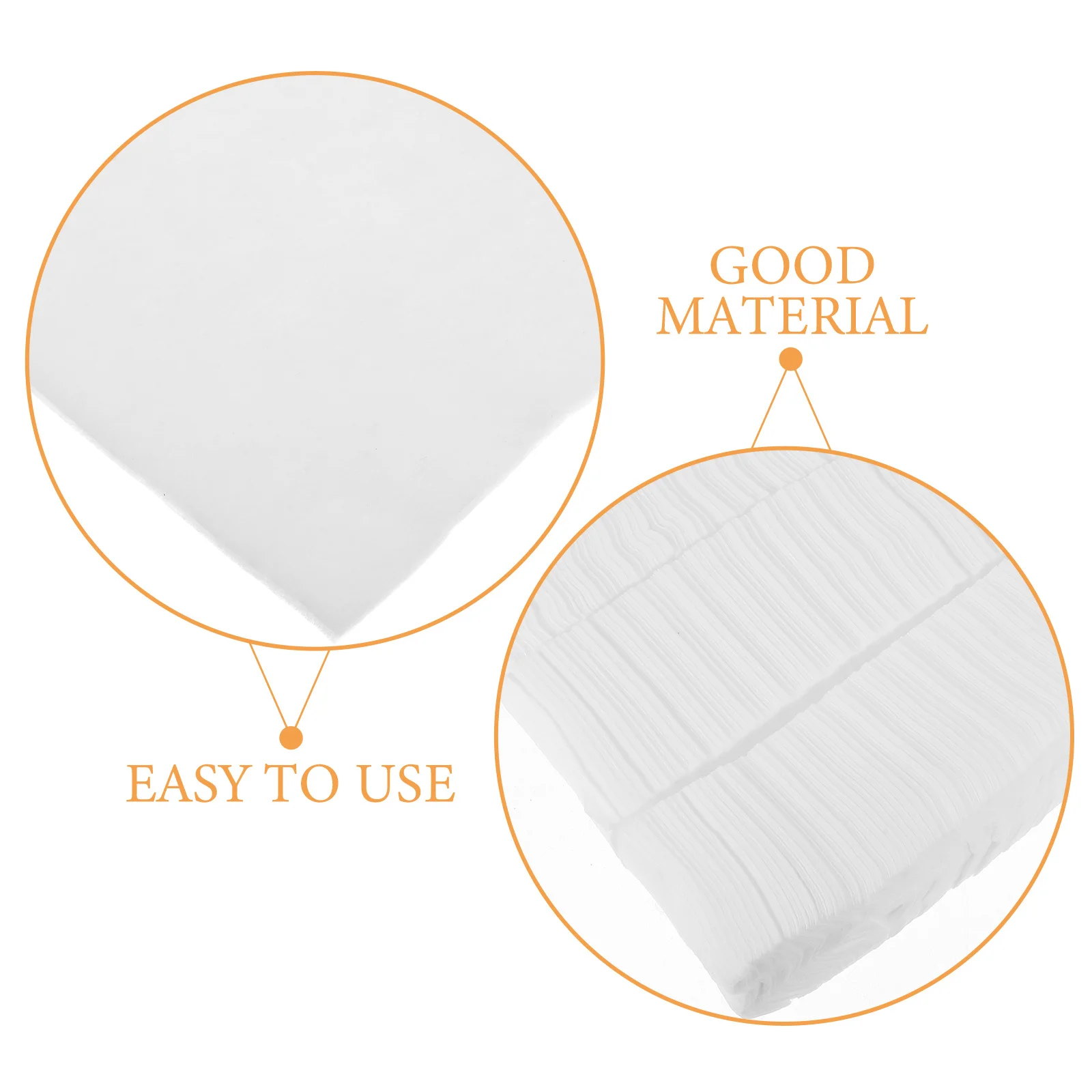 500枚入り 二層構造 厚手コットンパッド メイク落としタオル ソフト洗顔ワイプ サロン必需品 コットンフェイスワイプ