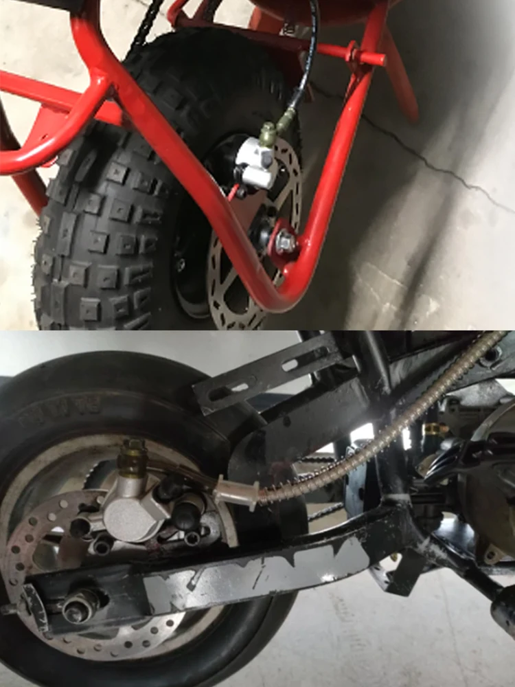 AliExpress NONE Motorcycle Front/Rear Hydraulic Brake Calipers For 2 Stroke 43 47cc 49cc 97cc Pocket Bike Mini Moto Dirt Bike Moped Scooter ATV