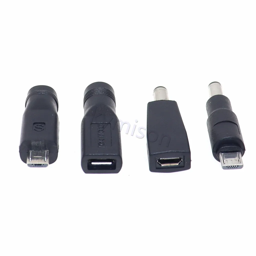 1pcs Type C / Tablet Micro USB 2.0 to DC 5.5x2.1 mm Power Jack Adapter Plug USB C to DC 5.5*2.1 mm Power Connector Adapter 5V