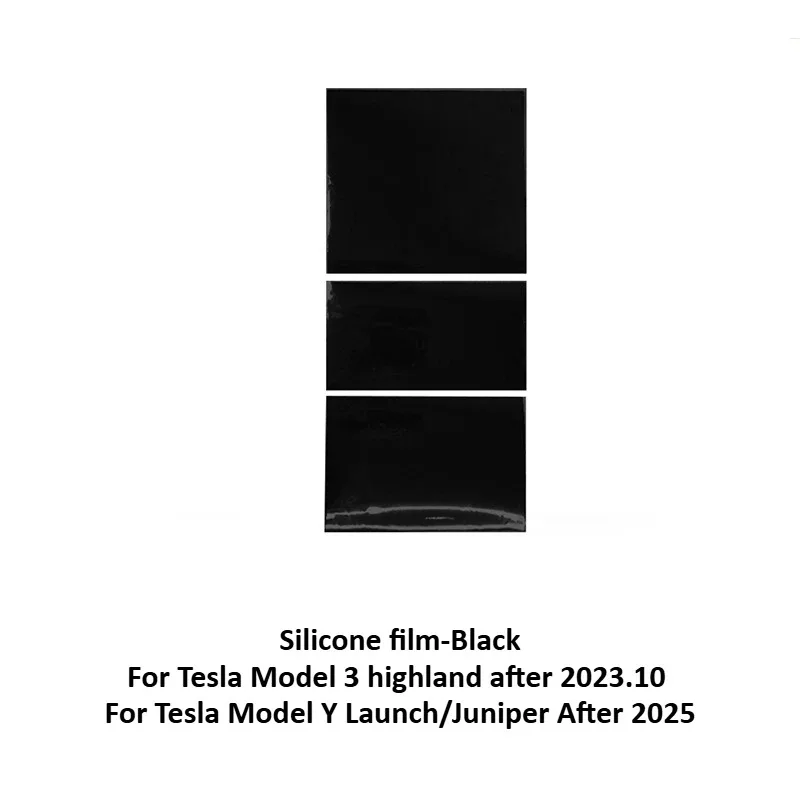 Schutzfolie für die zentrale Steuerung für Tesla Model 3/Model Y Juniper Silikon-Pad Elektrostatischer Panel-Aufkleber Dekor Auto-Zubehör – Detail 8