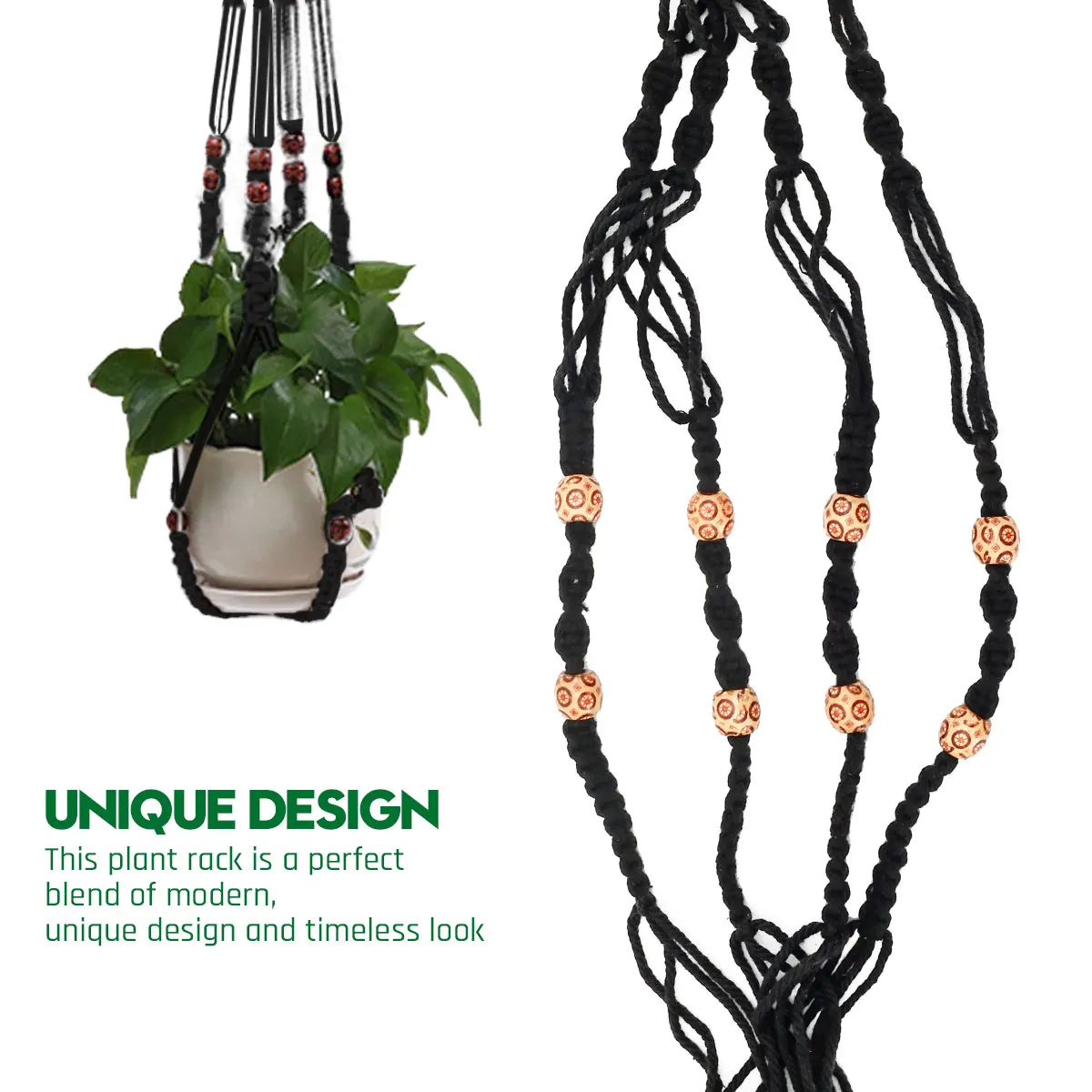 Macrame Plant Hanger Net Hanging Flower Pot Holders Indoor Outdoor Handmade Hanging Planter Basket Boho Decoration