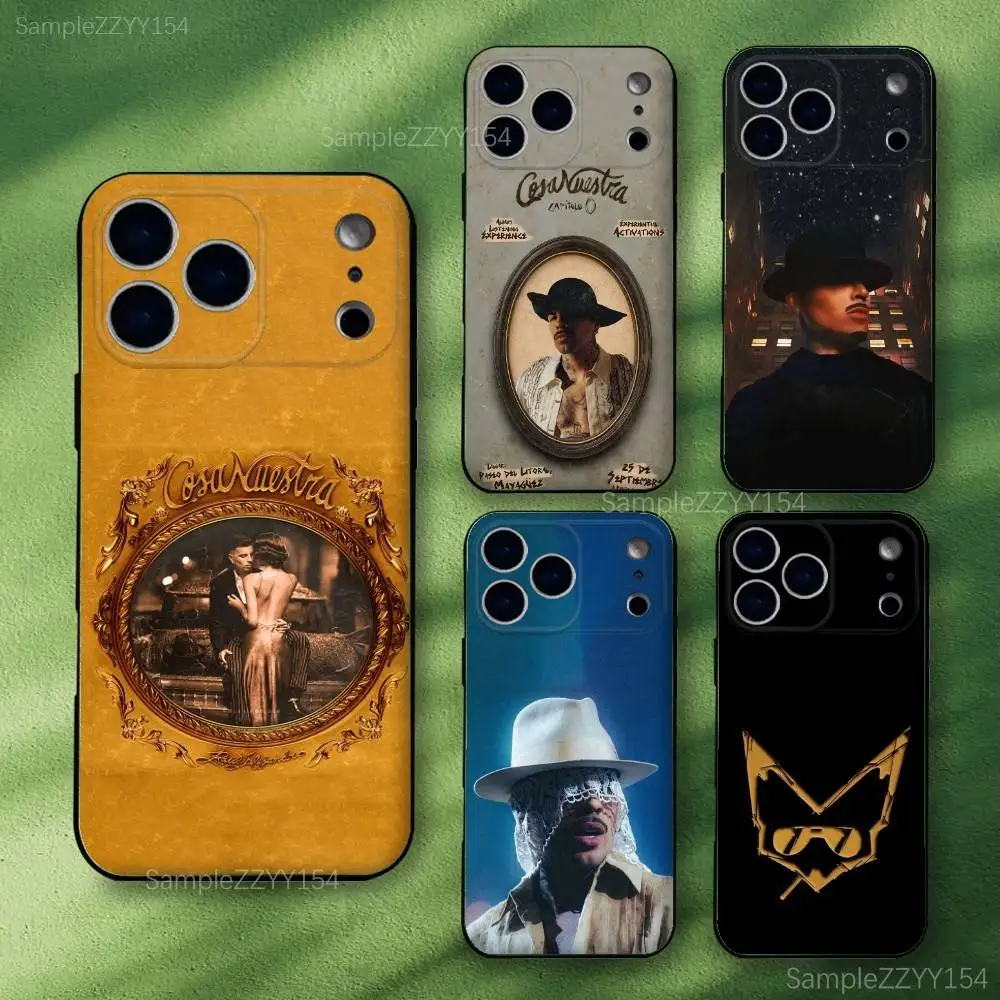 

Rauw Alejandro Phone Case For iPhone 17,16,15,14,13,12,Pro,Max,Plus,E,SE4,Air,Mini Black Soft Funda