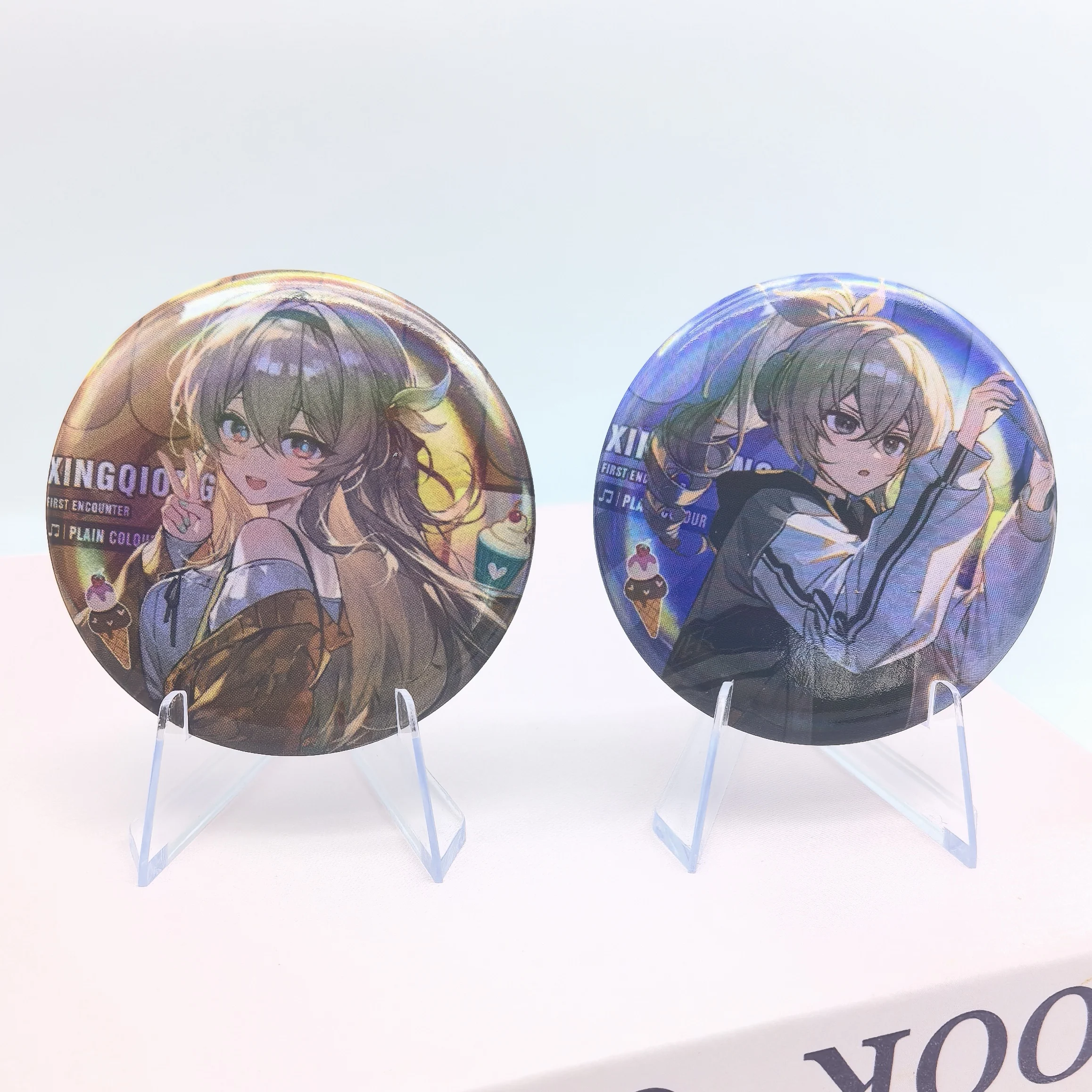 Game Honkai Star Rail Kafka Blade 58MM Badge Pin Cosplay Outfit Pretty Brooch for Boys Girls Backpack Decoration Acc