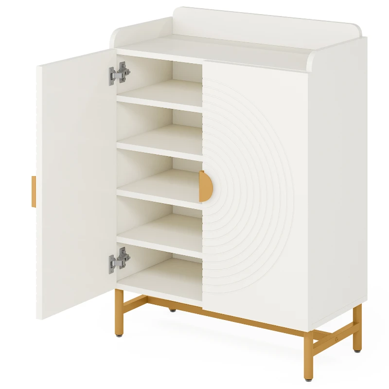 

*Tribesigns Shoe Cabinet with Doors, 6-Tier Shoe Storage Cabinet with Adjustable Shelves