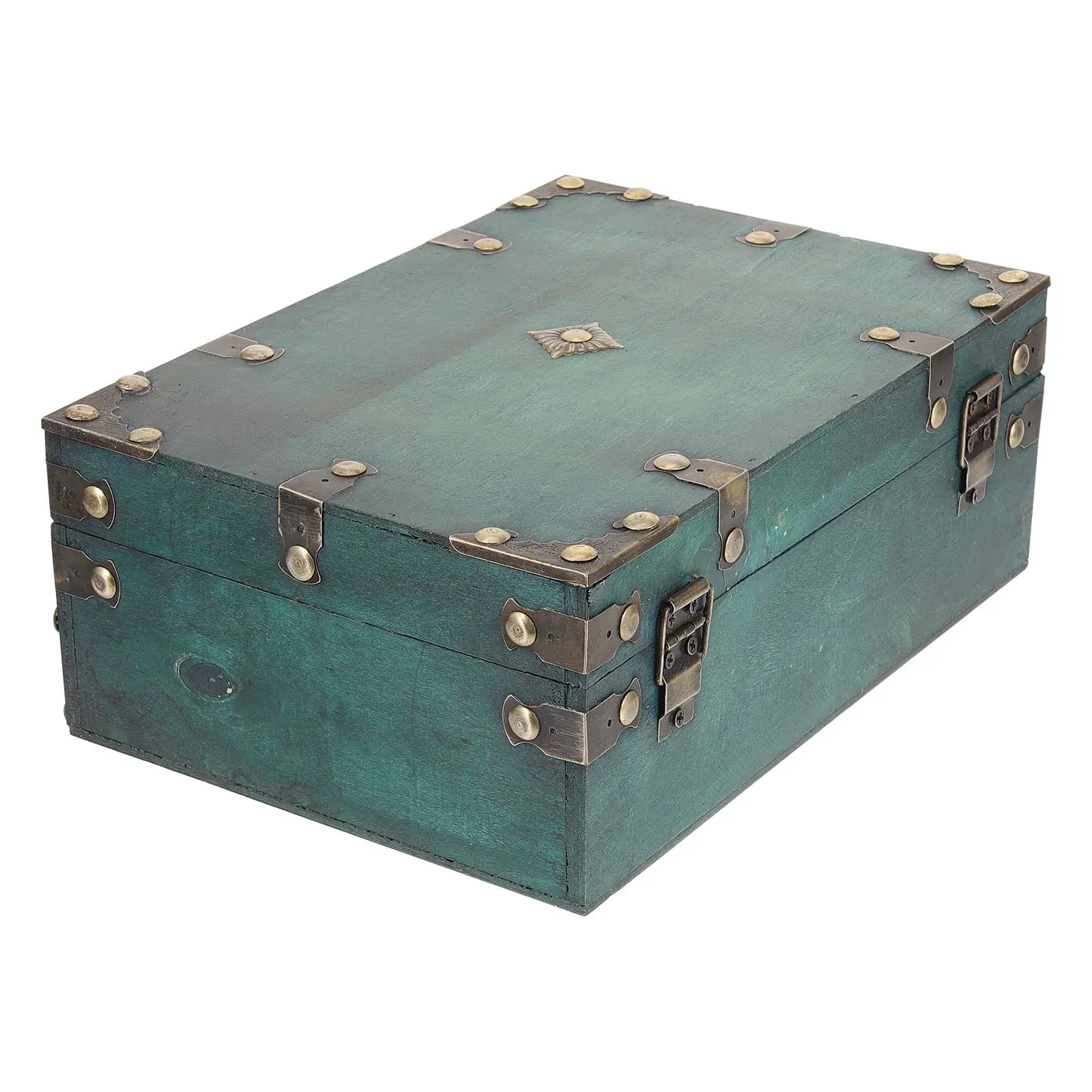 

Wooden Jewelry Box Vintage Style Multi-Functional Storage Organizer Case for Jewelry Passport Id Cards Decorative Trinket Box