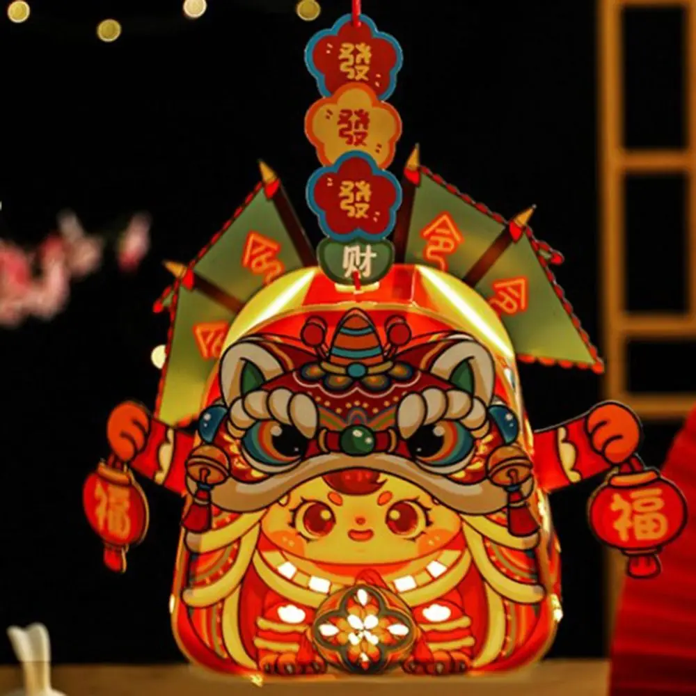 Cartoon Dragon National Tide Lantern Diy Rabbit Dragon Year Lantern Minority Good Luck Spring Festival Luminous Lanterns
