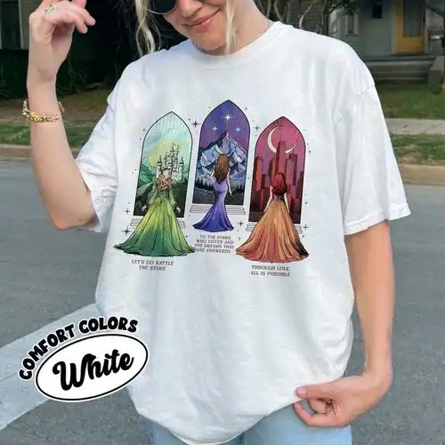 Imagen 2 del producto Camisa Retro Bryce Aelin Feyre SJM universo cómoda, camisa líder de libro Romantasy para mujer, Top de libros Y2K, ropa de calle de moda diaria