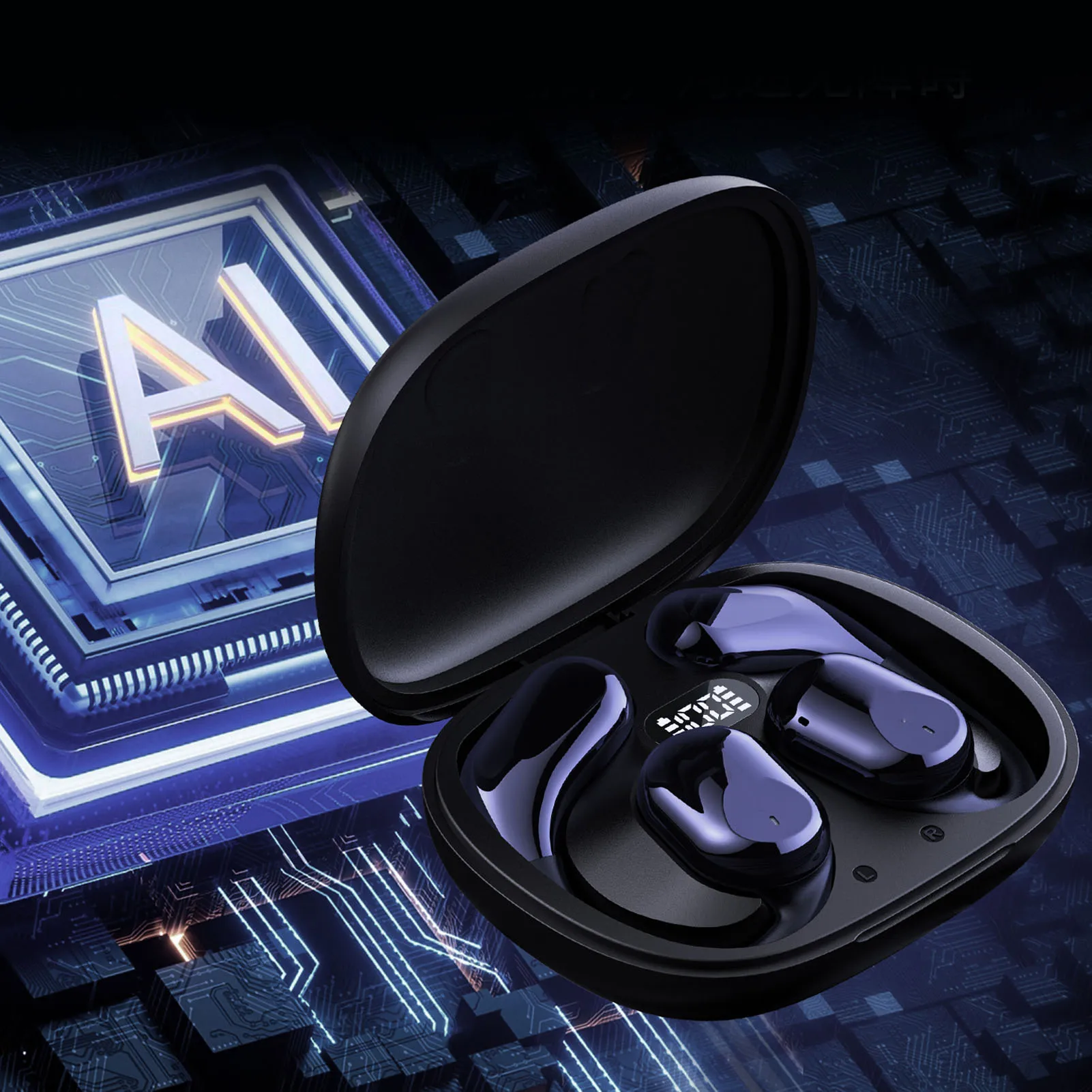 سماعات أذن للترجمة الذكية 134 لغة في الوقت الحقيقي، سماعات أذن بخطاف بلوتوث، سماعات أذن للترجمة اللاسلكية