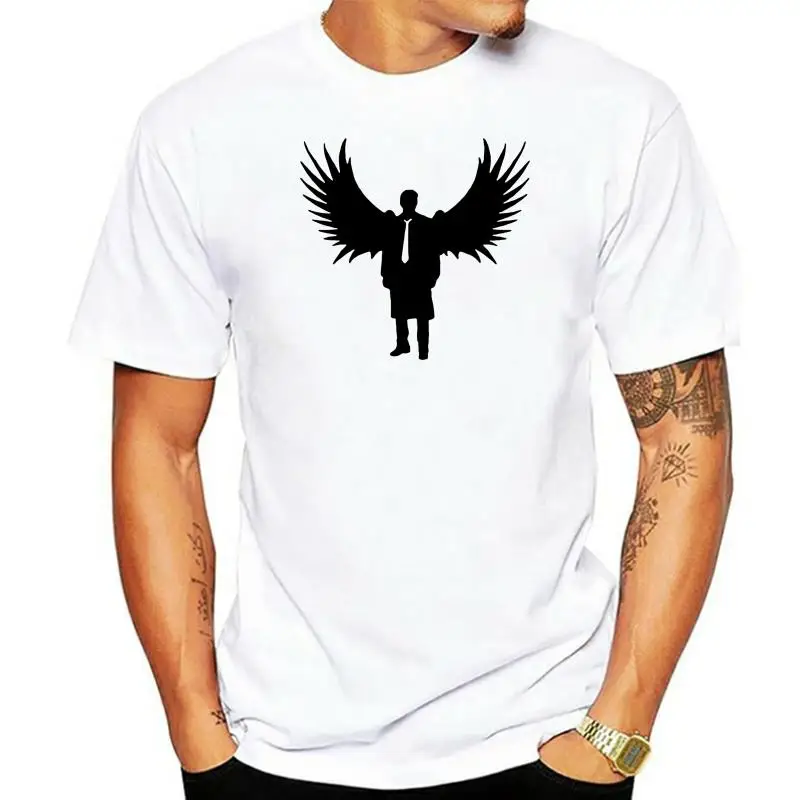 SILHOUETTE OF CASTIEL MENS T-SHIRT SUPERNATURAL WINCHESTER SAM DEAN BROTHERS