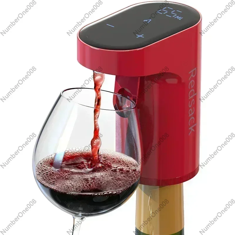 Automatic Electric Bottle Pump for Whisky Beverage, Contactless Wine Dispenser with Induction, 5-15s 12W 500ml/min