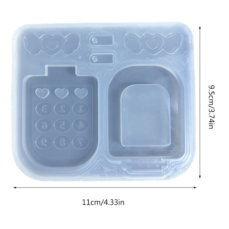 Durable Epoxy Resin Mold Foldable Phone Jewelry Casting Mould Versatile Ornament Silicone Mold for Art Classes NEW