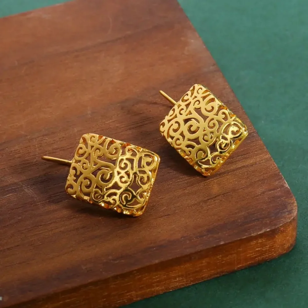 Sterling Silver Filigree Earrings  Intricate Cut Out Design Hypoallergenic Durable Gift for Mother Anniversary Birthday