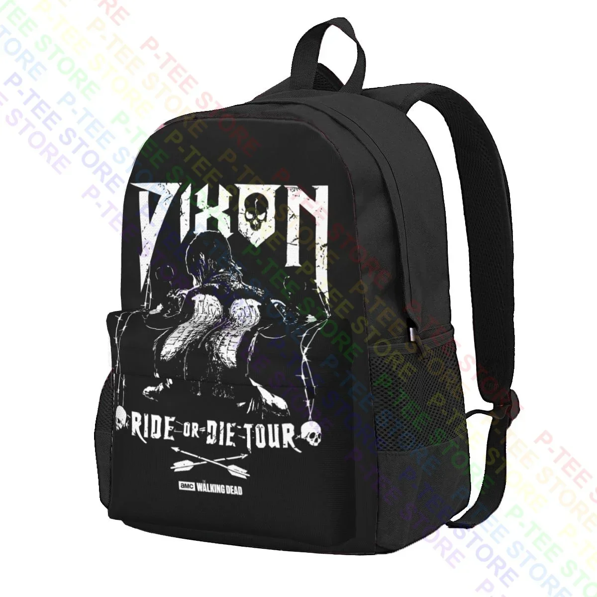 The Walking Dead Ride Or Die Tour Daryl Dixon Large Capacity Backpack Fashion Foldable Shopping Bag Clothes Backpacks