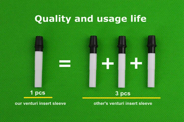10pcs Replacement Venturi insert sleeve for Gema OptiFlow IG06 powder spray pump