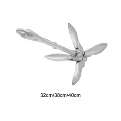 Heavy Duty Grapnel Boat Anchor Durable Boating Accessories 4 Claw Galvanized for Small Watercrafts Canoes Kayak