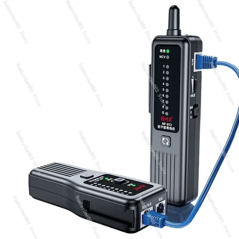 مكتشف الخط NF-812 أداة دورية الخط المضادة للتدخل كاشف كابل الشبكة متعدد الوظائف