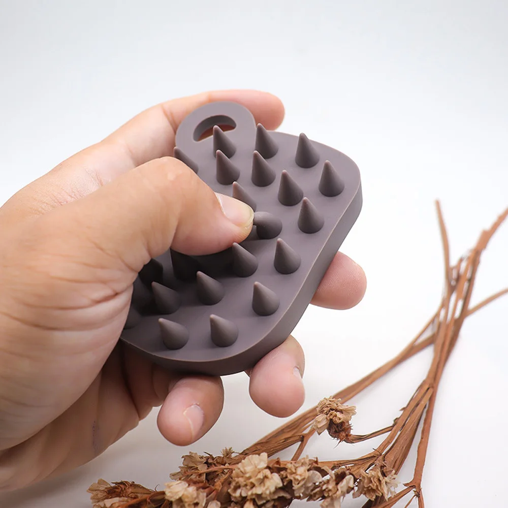 

Silicone Shampoo Scalp Hair Massager Head Body Scalp Massage Brush Scalp Massage Brush Comb Magic Handle Brush Spa Massage Brush