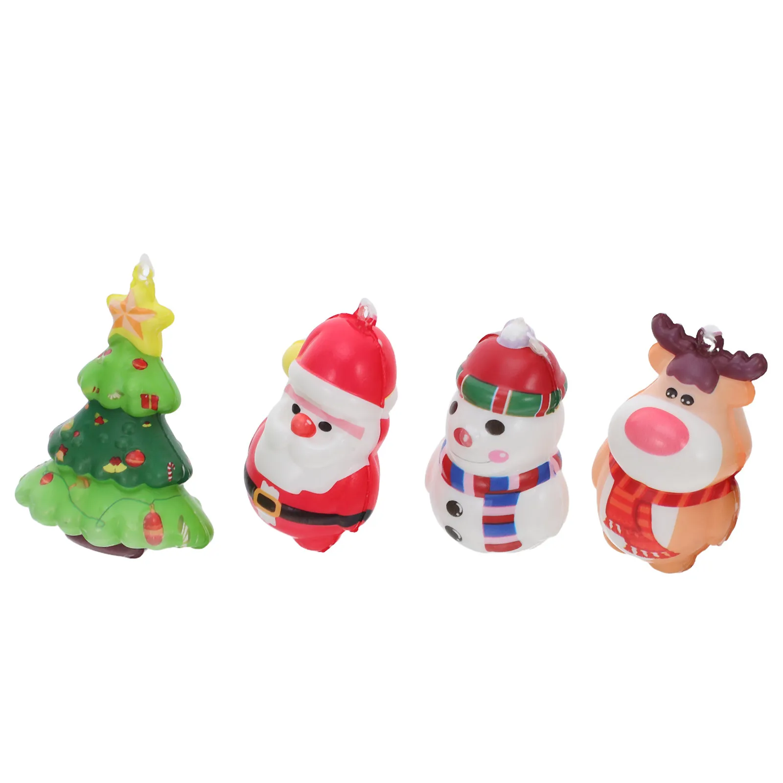 クリスマスツリー型のストレス解消グッズ12個入り。pu素材でゆっくりと元の形に戻る、握って遊べるおもちゃ。不安を和らげ、オフィスや自宅でクリスマスプレゼントとして最適。