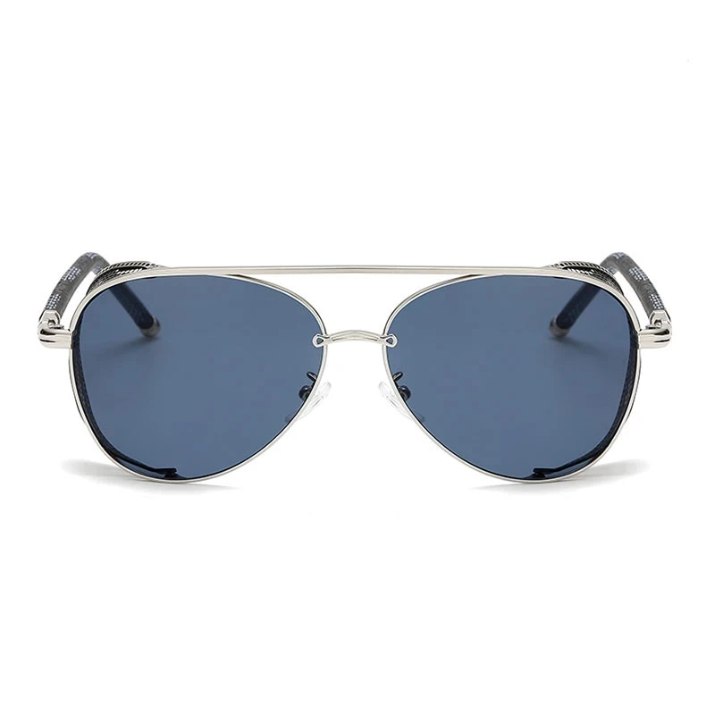 Steampunk Sonnenbrille Marke Design Männer Frauen Vintage Metall Punk Sonnenbrille UV400 Shades Brillen – Detail 1