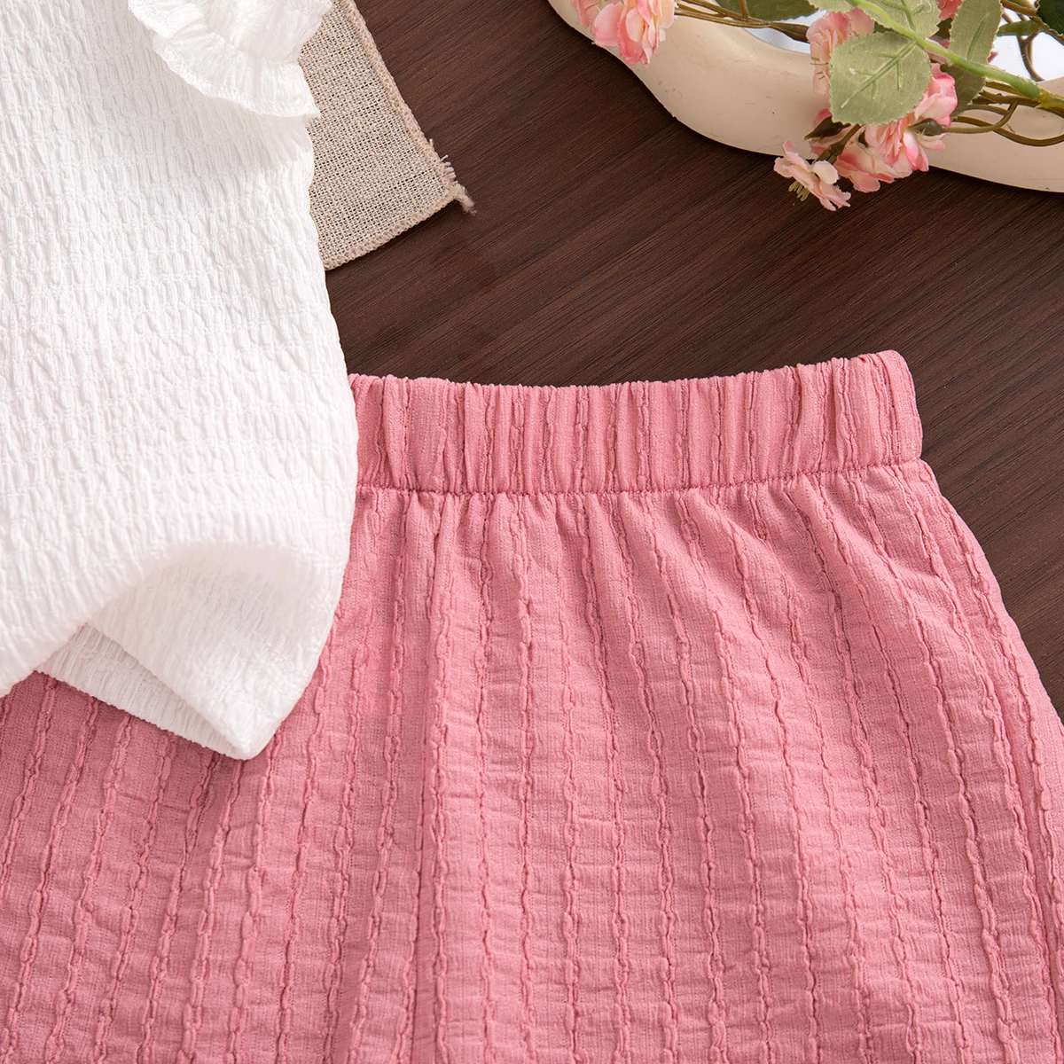 2-teiliges Baby-Set Sommer Baumwolle Frucht Ärmelloses Oberteil Schleife Shorts Baby Mädchen Set Cartoon Niedlich Strand Baby Mädchen Kleidung – Detail 11