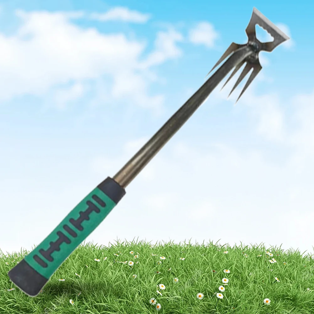 Jardinagem Hand Weeder Tool, Ferramenta multifuncional de remoção de ervas daninhas, Grass Root Removal Tool for Yard Lawn Garden, 5 6 11 Tines