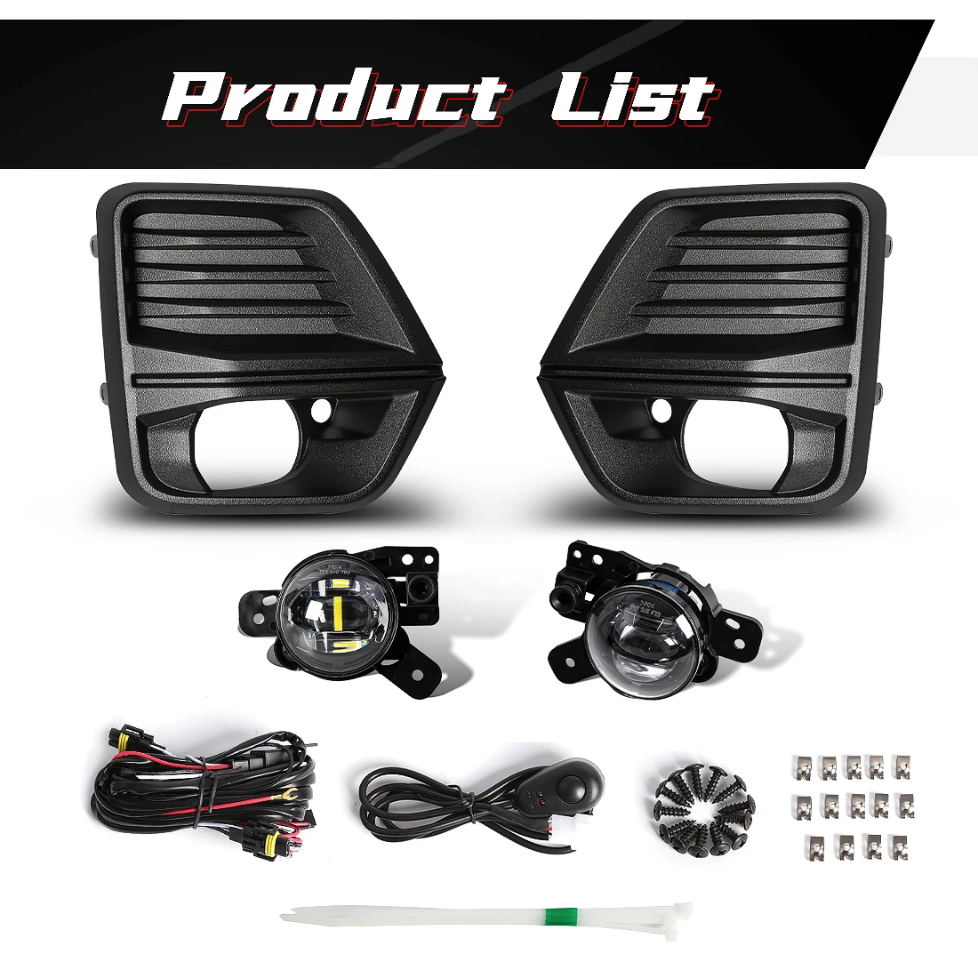 مصباح ضباب مصد أمامي للسيارة مع مفتاح تسخير ، مصباح تشغيل نهاري ليد ، شيفروليه كولورادو ، أو ، أو ، درل ، 12 فولت ، إكسسوارات #2