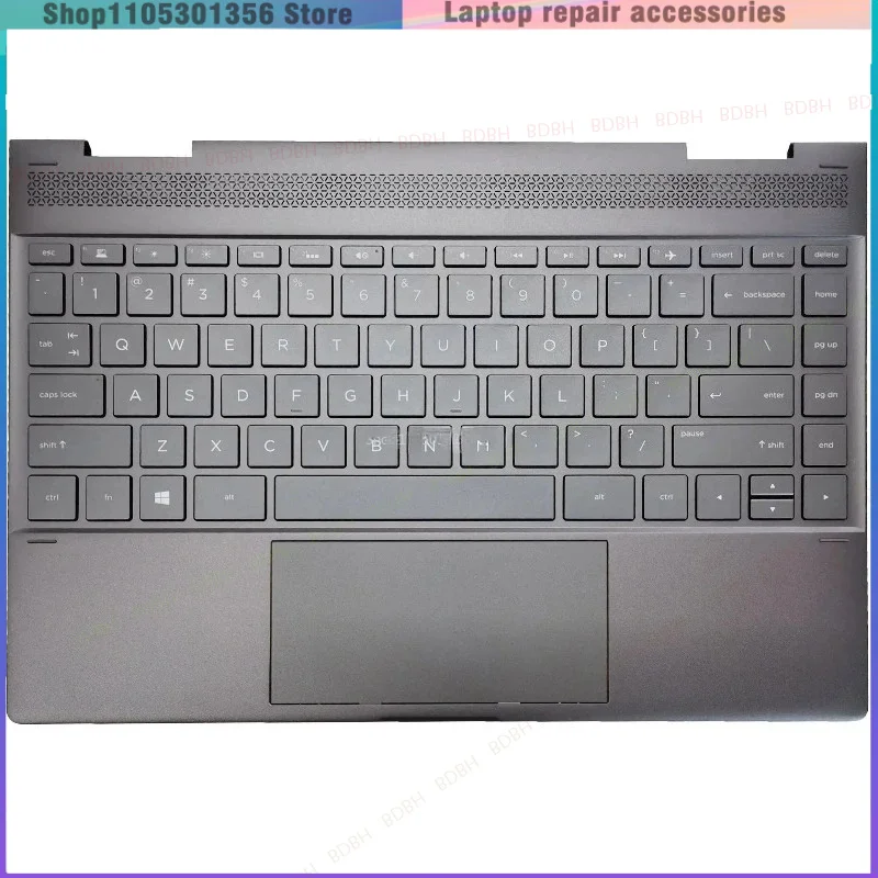 Original Laptop Case for HP Spectre X360 13-AE TPN-Q199 US Backlit Keyboard Palmrest Upper Cover Top Case Replacement 942040-001
