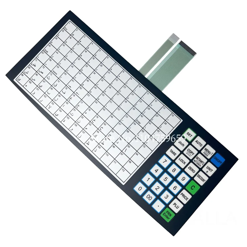 5pcs/lot Brand New RLS1100 RLS1000A Keyboard Set for Rongta RLS1000C RLS1000DLabel Scale Keypad English Arabic Languge