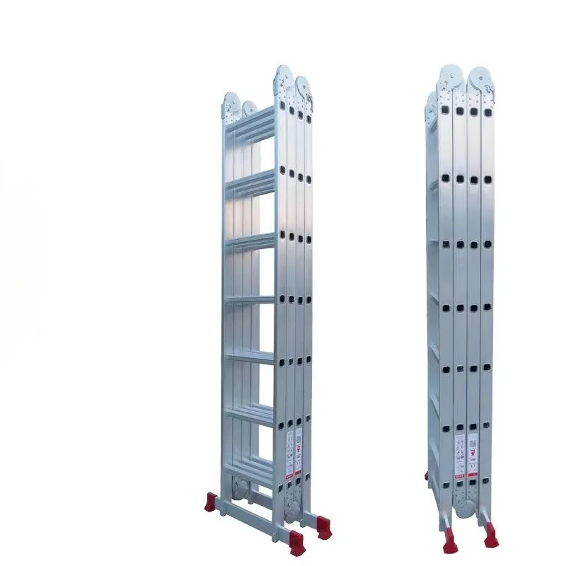 Modern industrial telescopic aluminum multi-purpose folding ladder EN131 certified household ladder folding household ladder