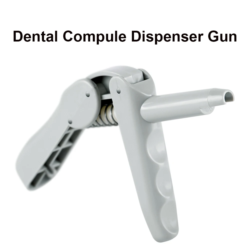 100 Sets Dental Composite Gun Bullets Resin Compule Dispenser Syringe Gun and Tips Cap Capsule Cotisen KTZ Dentistry Instruments