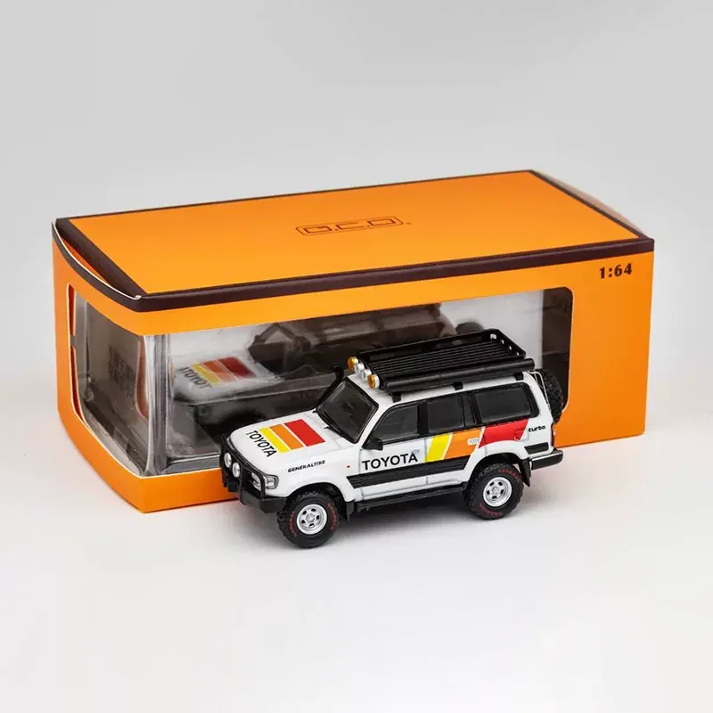 1:64 Scale LC80 Off-road Vehicle Alloy Car Model Diecast Toy Ornament Gift Souvenir Collectible