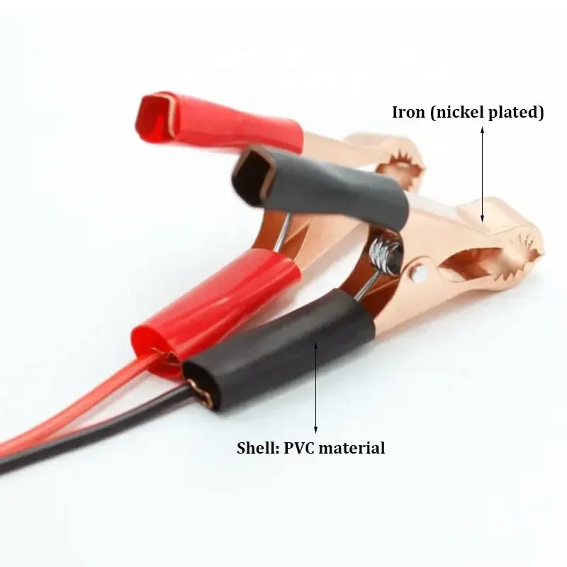 Adapter gniazda zapalniczki samochodowej 12V z żeńskim złączem i kabel przedłużający z klipsami krokodylkowymi 50A do uruchamiania awaryjnego akumulatora samochodowego